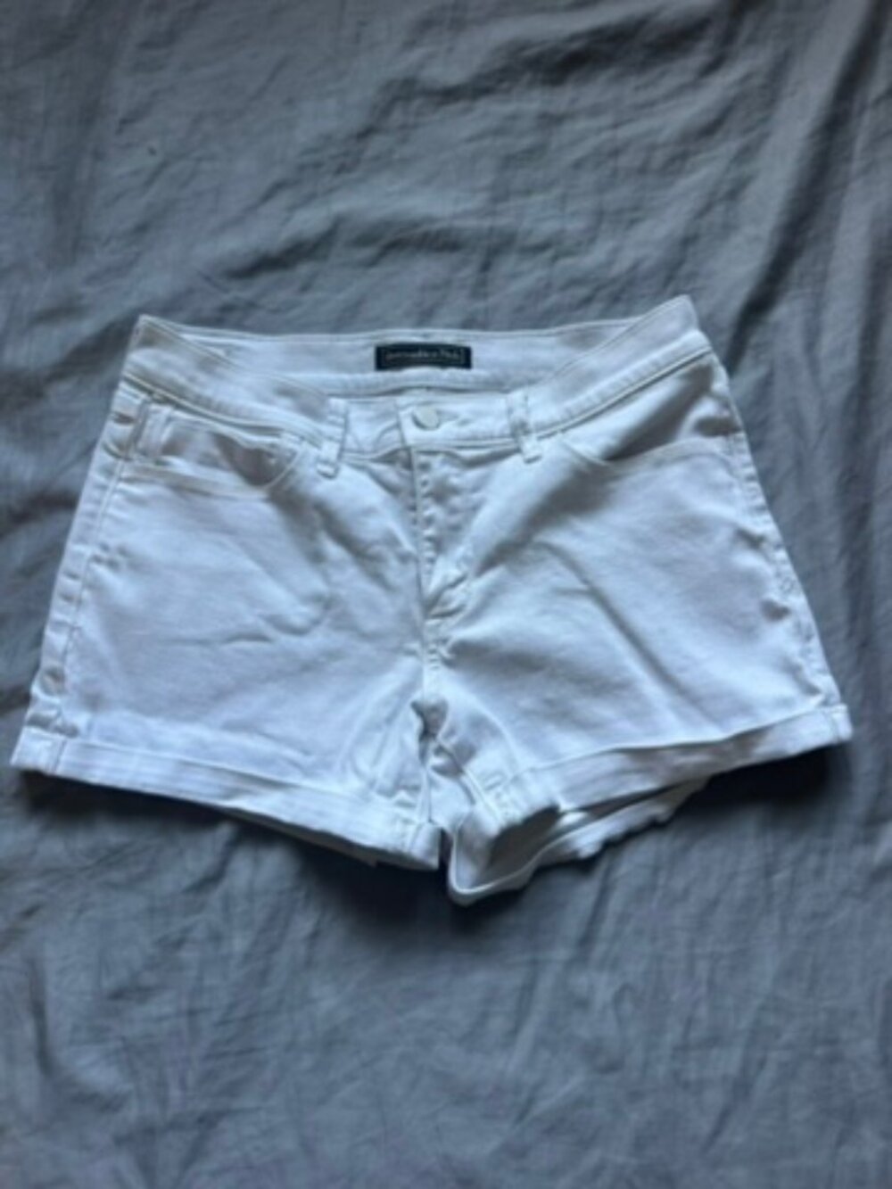 A&F White Denim Shorts